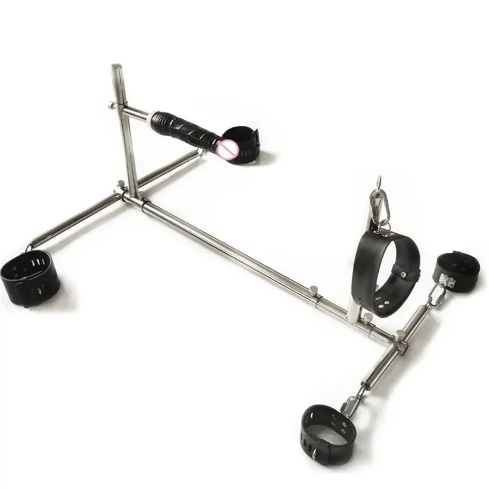 Upgrade New Lock Screw Dog Training Kneeling Metal Stand Frame Sex Position Asist Chair Furniture Sex Toys for Couples Flirting
