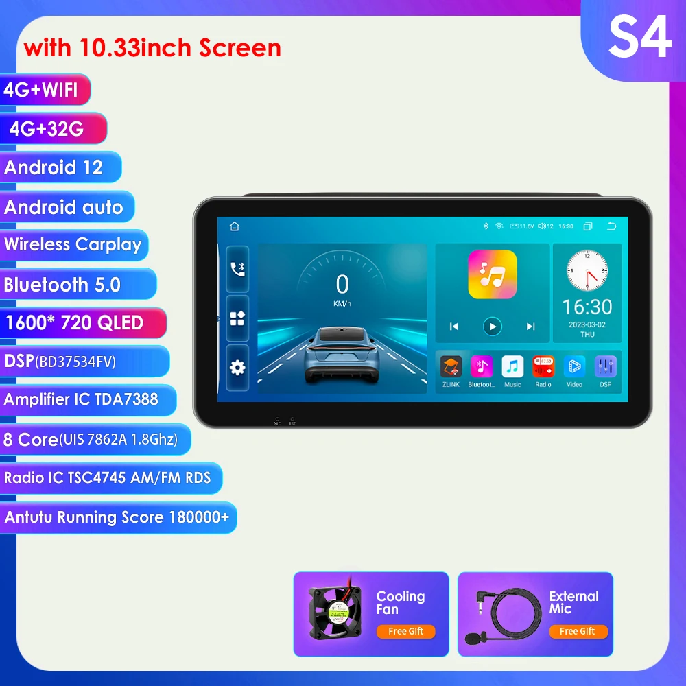 NHOPEEW Autoradio 2G+64G Pour Ducato 3/Peugeot Boxer 2