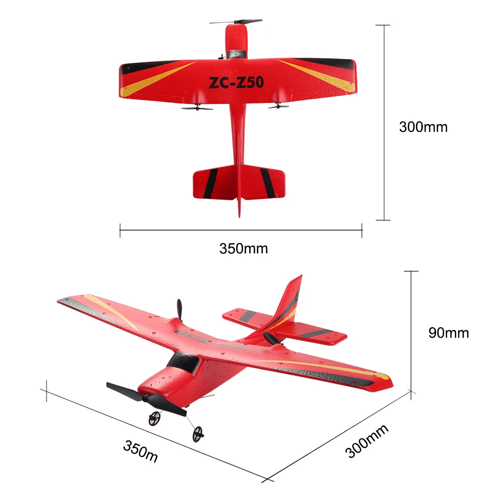 Avion RC Z51/FX820 - Drone Fighter à 2.4GHz, 6 axes, 3 modes de vol