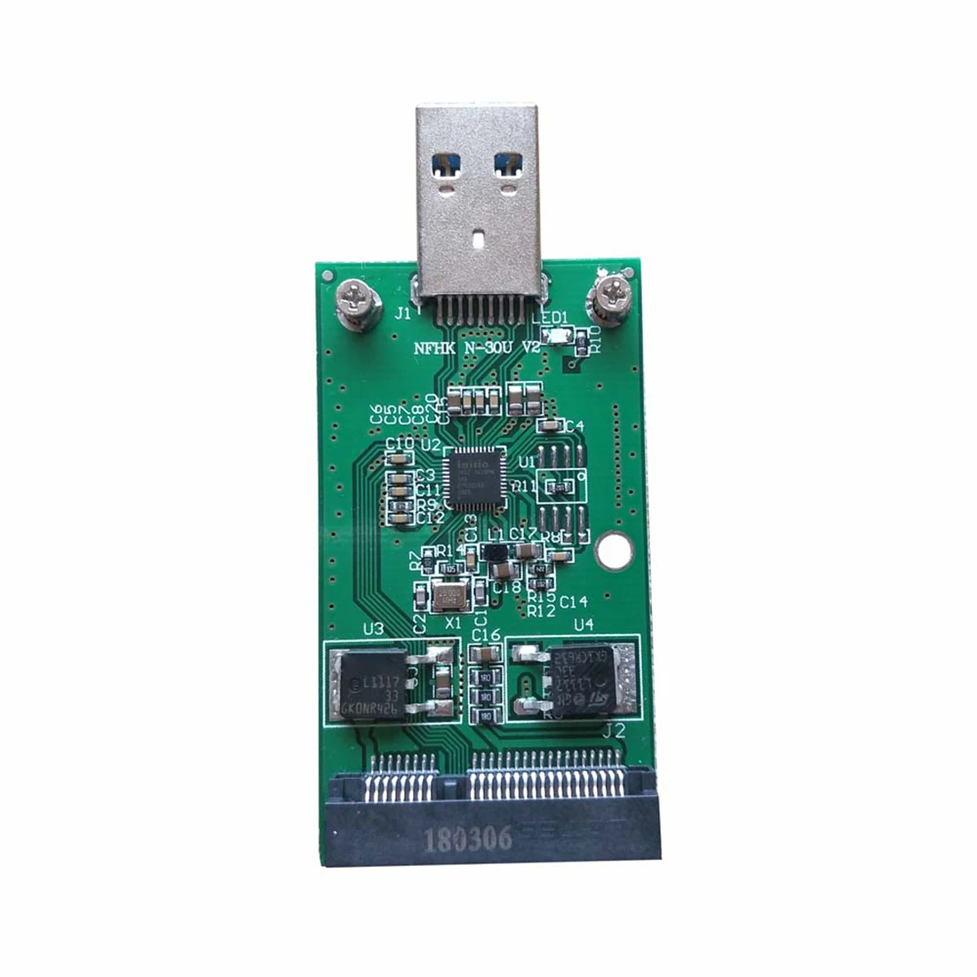Мини PCI-E mSATA к USB 3,0 внешний SSD преобразователь модуль адаптера передачи данных Плата расширения для Windows Vista/7/8/Mac Новинка