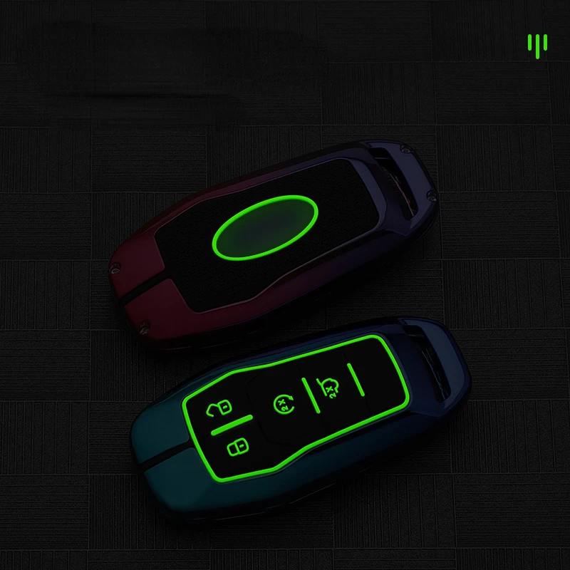 Custodia portachiavi per auto in lega colorata per Ford Fusion Mondeo Mustang F-150 Explorer Edge 2015 2016 2017 2018 accessori per auto - Sf14af36d37d841a6a8db691bfb5cb168P