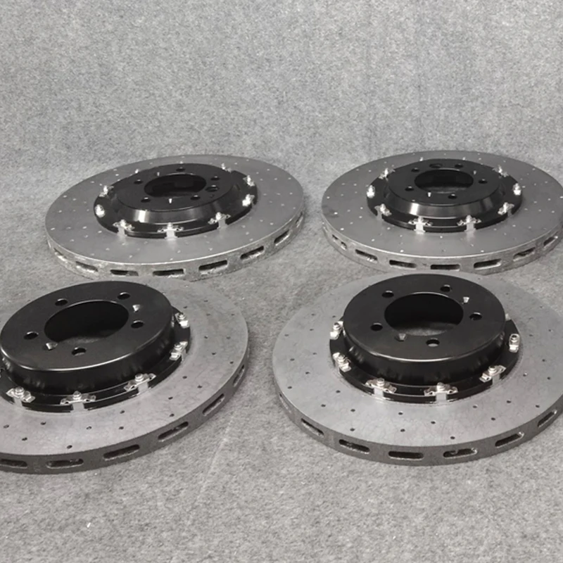 Carbon Ceramic Brakes Disc 355mm-440mm Floating Screw Disk Rotors Kits for Golf 4 5 MK6 GTI CC Scirocco Tiguan Touran