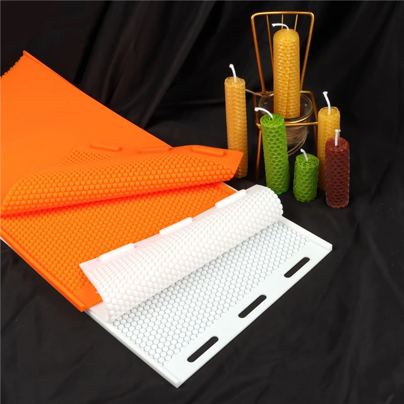 beekeeping tools beekeeper silicone beeswax mold foundation bee hive basis press sheet mould 2 Pcs/set