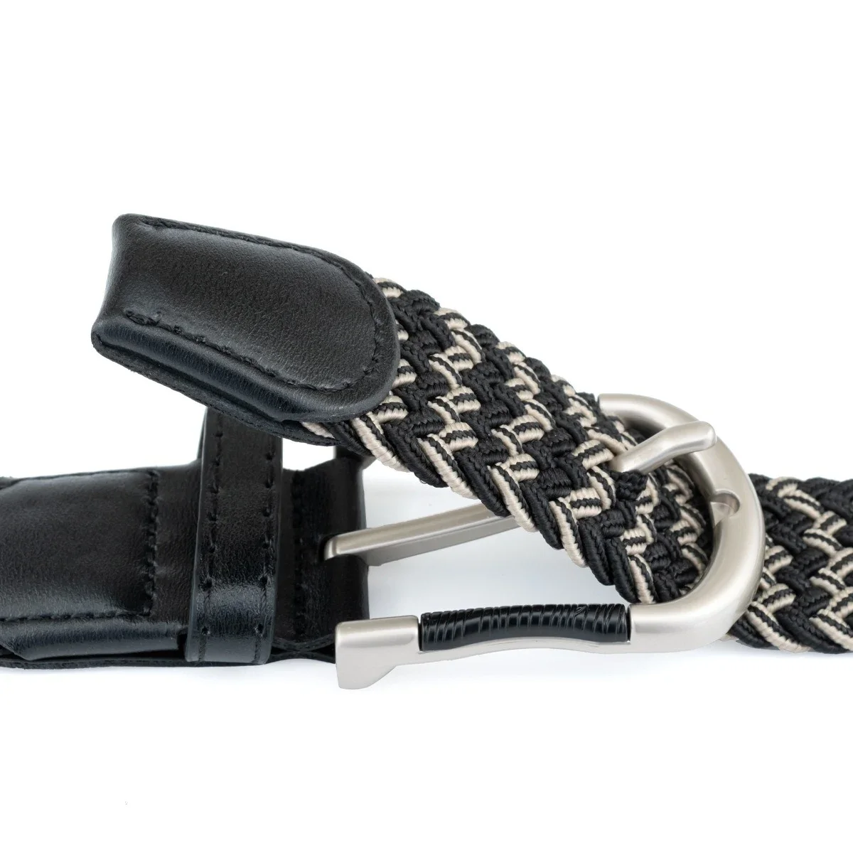 Cinture Elastiche In Tela Elasticizzata Per Uomo Donna Cintura Intrecciata ☆ eBa