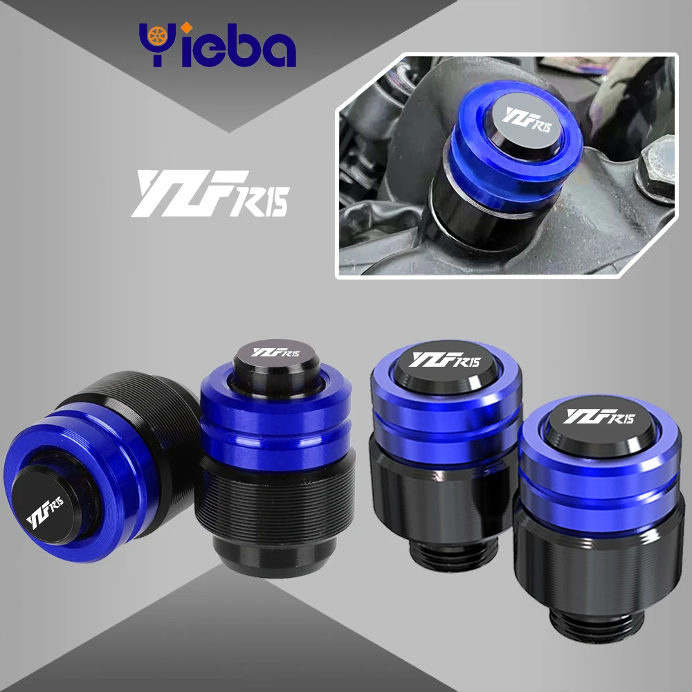 

Motorcycle FOR Yamaha YZFR15 YZF R15 V3 V2 2008-2024 2023 2022 Rearview Mirror Plug Hole Screw Cap & Tire Valve Stem Caps Cover