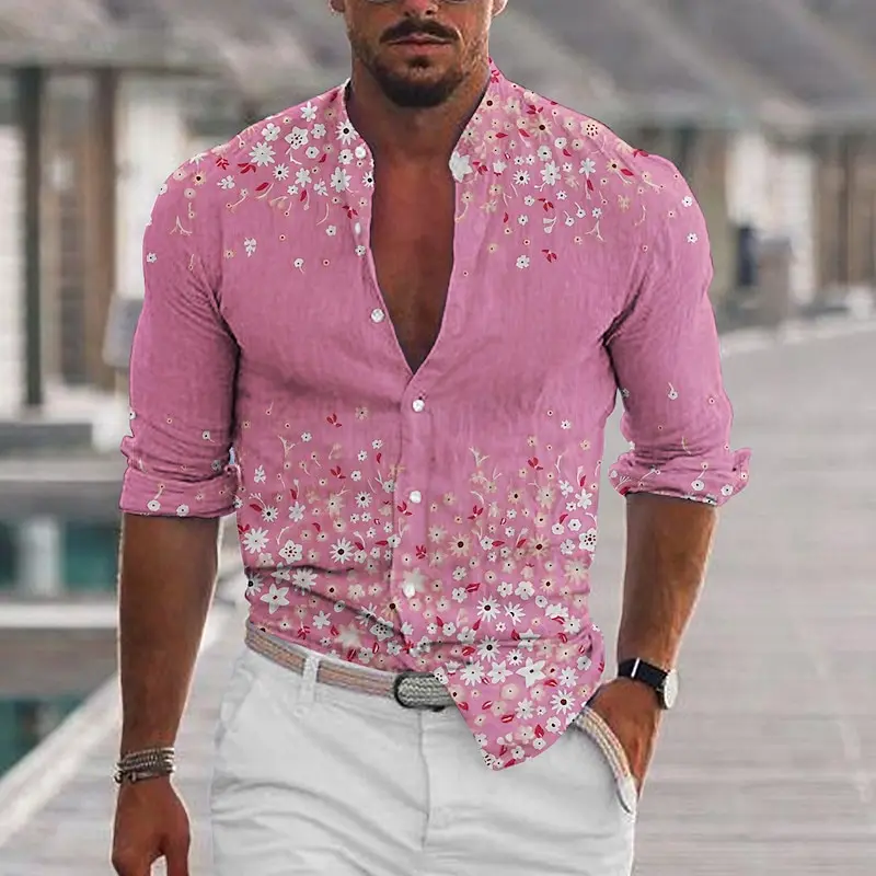 Рисунок 2 - Рубашка мужская с цветочным принтом