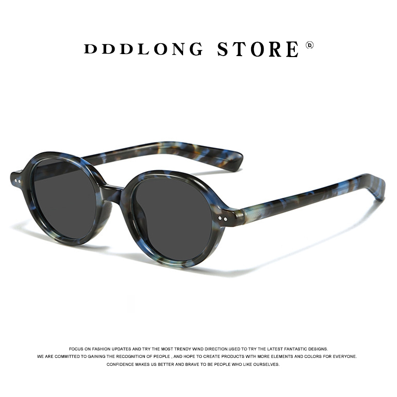 DDDLONG Retro Fashion Round Polarized Sunglasses Women Men Sun Glasses Classic Vintage UV400 Outdoor Shades D578