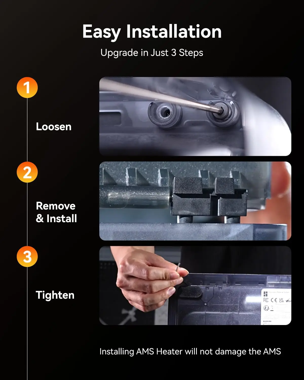 SUNLU official AMS Heater,Compatible with Bambu Lab AMS Gen 1
