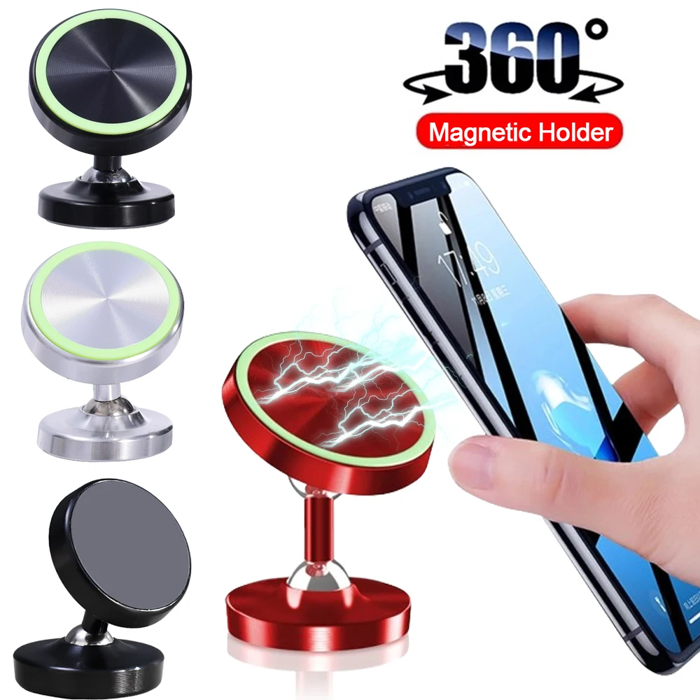 Adjustable Luminous Car Phone Holder 360 Degree Rotation