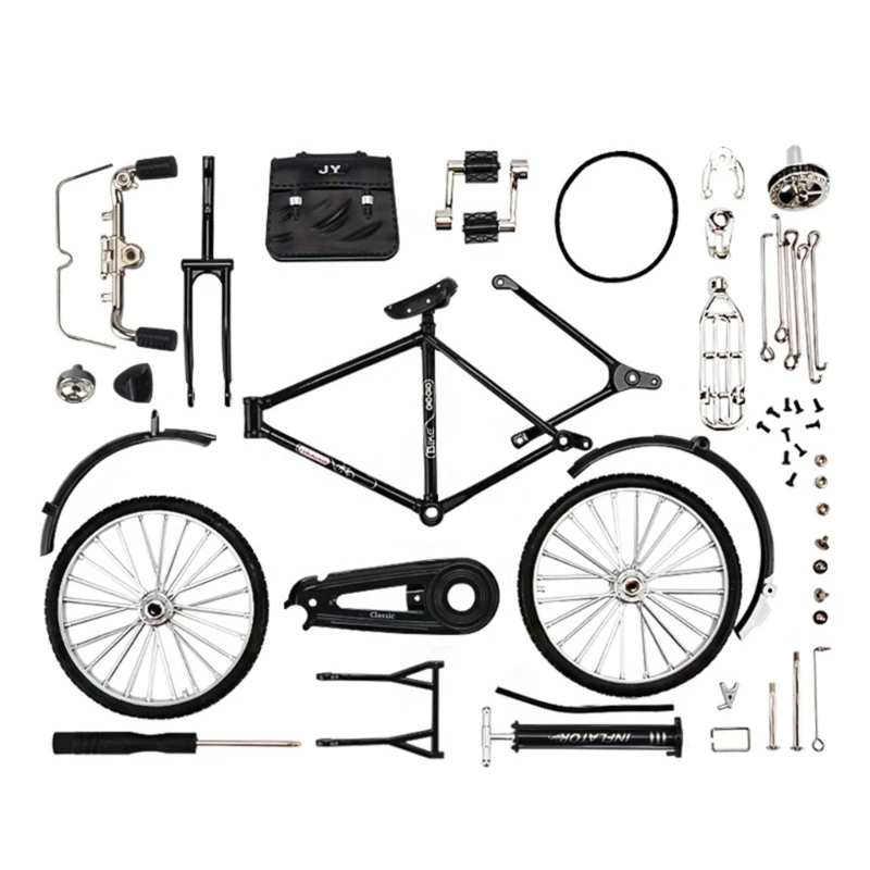 

51pcs DIY Bike Kits Assembly Model BicycleKits Toy Tabletop Decoration Men Gift