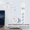 Standard Grounded Power Strip 4 EU Plugs Sockets 4 USB 2 Type C Ports Overload Protection With Extension Cable for Home Office 3
