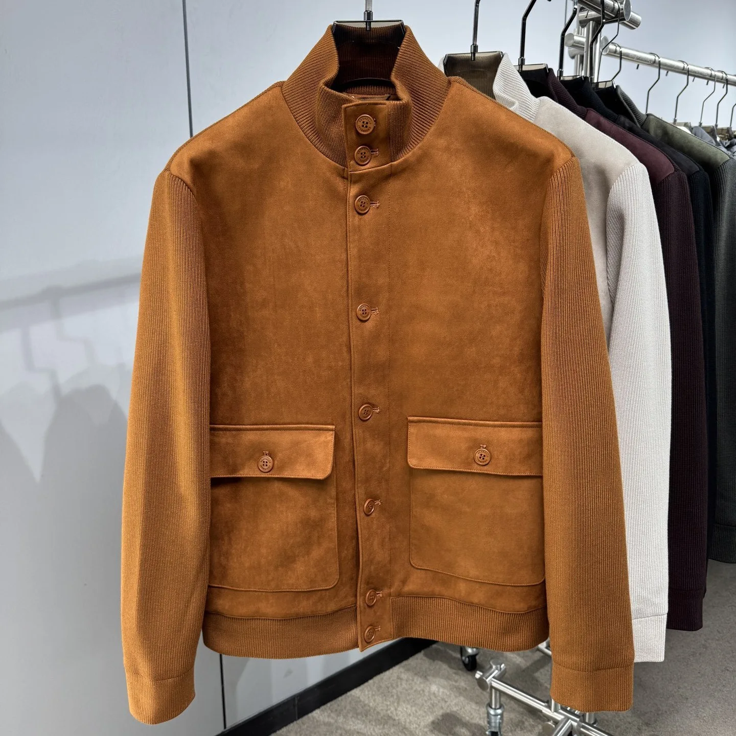 BC Italy Casual Knitted Splicing Down Jacket - Image 5