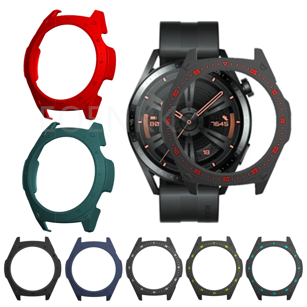 Durable Hard PC Shell Protective Case - Shockproof Cover Frame for Huawei Watch GT3 46mm