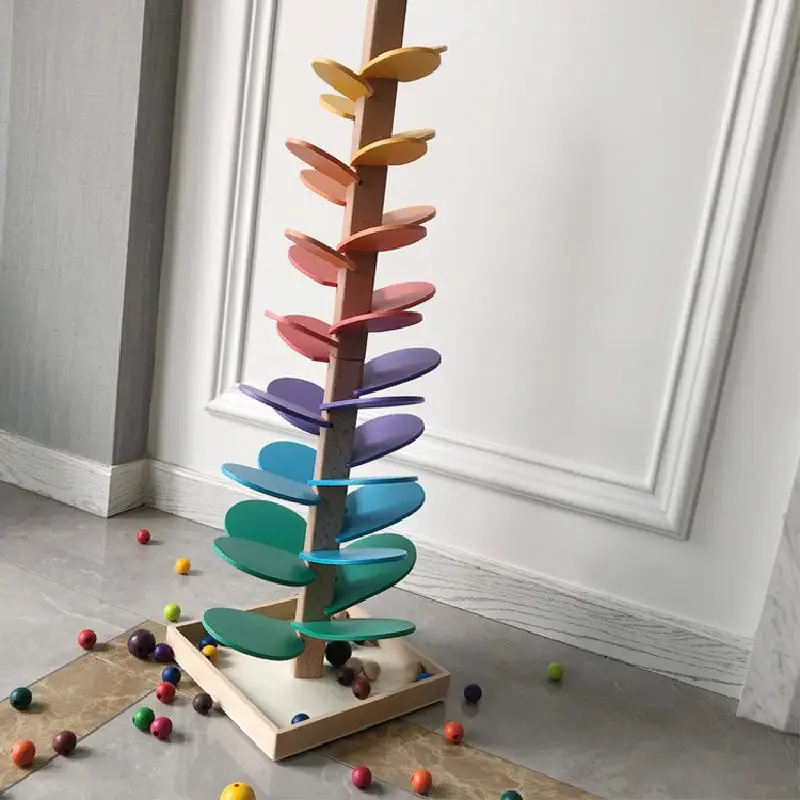 Montessori Fa- Rainbow petals Muzsika Fa Lakóház blocks Gyermek- mágikus Muzsika Kreatív children's Nevelési toys szülinapi Tehetség