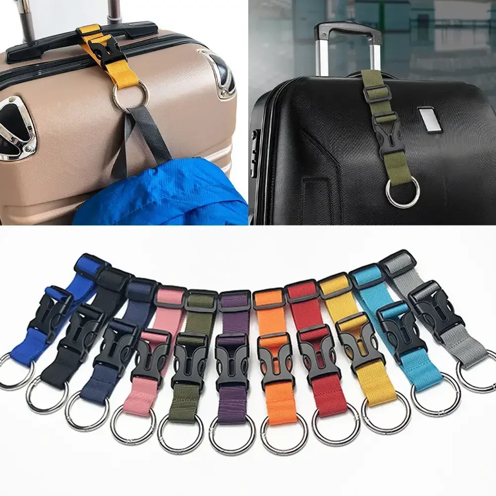 Jacken Greifer Gurt hinzufügen eine Tasche Gepäck gurt Gepäck Reise gurt Koffer Metall Feder clip Nylon verstellbarer Koffer gürtel