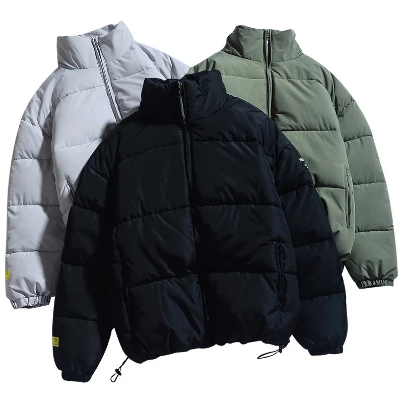 

Winter Jacket Men Streetwear Fashion Parka Men Windbreaker Thick Stand Collar Winter Coat For Women Dropshipping