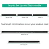 Multi Functional Portable Weighted Exercise Pilates Bar Non-slip Yoga Resistance Bar Stick with Beginner Workout Equipment 2