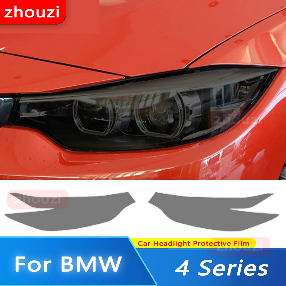 

Для BMW 4 серии F32 F33 F36 14-19 тинт для автомобильной фары Черная защитная пленка виниловая защита прозрачная наклейка из ТПУ аксессуары