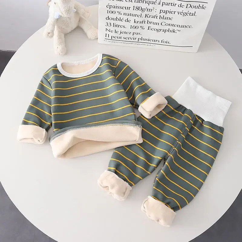 Baby-Warm-Clothes-Suit-Home-Wear-Padded-High-Waist-Belly-Protection ...