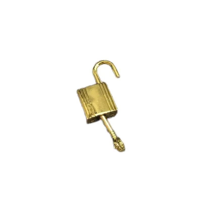 Bag Metal Lock Head Pure Stainless Steel  Hardware Kell Platinum Lock Shiny Metal Pendant Basket Bag Small Padlock