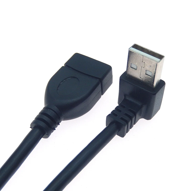 1PCS USB 2.0 A Male to A Female Data Sync Charger Extension Cable Cord Black Data Cables Accessories