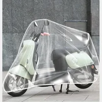 Housse de protection transparente épaisse pour vélo, toutes saisons, imperméable, pour l'extérieur, moto, Scooter, housse anti-poussière 5