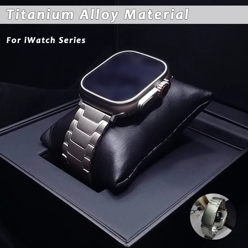 Bracelet for Apple Watch Ultra 2 Series 9 8 7 se 4 5 6 3 Titanium Strap Luxury Band for iWatch ultra 49mm 45mm 42MM 44mm 40 41mm