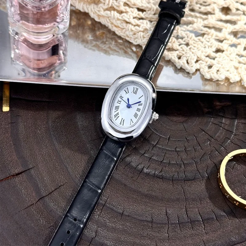 Elegant Oval Belt Watch: Stylish and Compact Fashion Quartz Timepiece