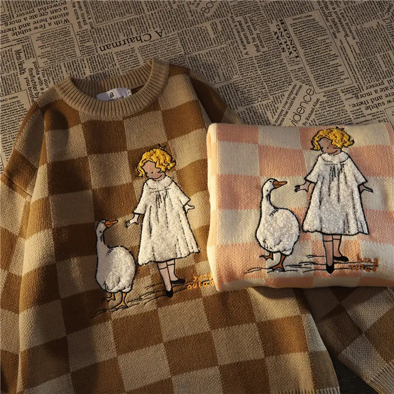 Harajuku Girl Print Sweater - Image 15