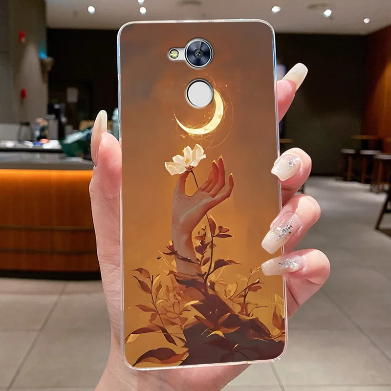 Shockproof Clear TPU Phone Case with Unique Rabbit Lamp and Puppy Design
