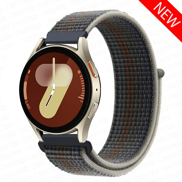 Versatile Nylon Loop Bracelet for Smartwatches - 22mm/20mm Band