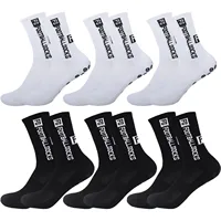 1/6/10 paires de chaussettes de sport antidérapantes à semelle en tissu éponge pour le football 2