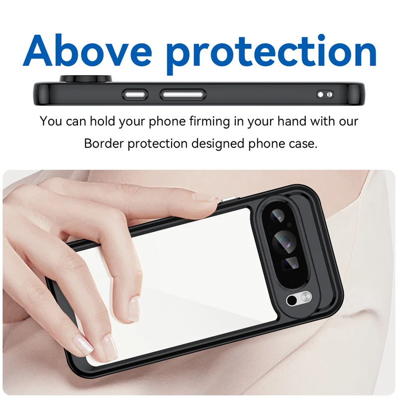 Cover Trasparente TPU Personalizzata Per Google Pixel 9 Pro XL 8 7 6 5A, Nome Floreale