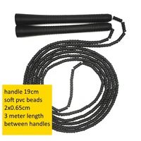 NEVERTOOLATE 3 meter length between handles soft pvc beads 2x0.65cm beading freestyle begineer jump skip rope fitness no logo 1