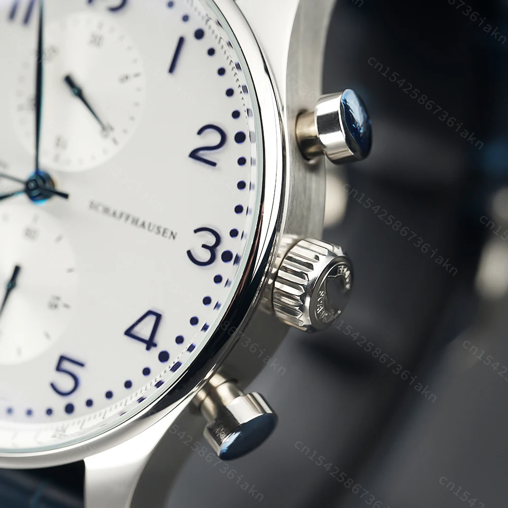 2022 Fashion New Men's Automatic Watch 44mm Sapphire Crystal Glass Stainless Steel Leather Strap Sports Leisure Waterproof