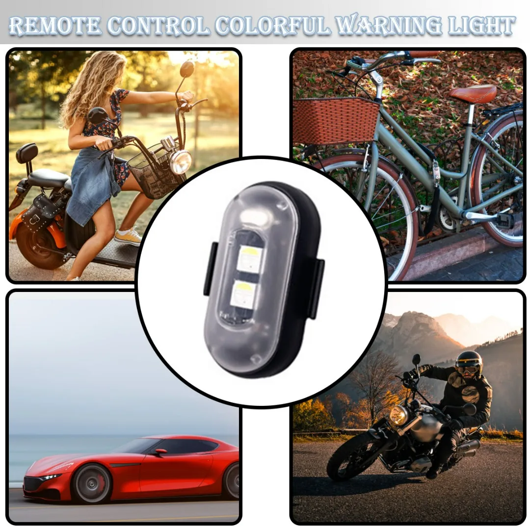 

Magnetic Remote RGB Mini Pocket Aircraft LED Strobe Light Motorcycle Lights Signal Light Drone Light Indicator LED For Car Bike
