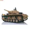 HENG LONG 1/16 7.0 Plastic Panzer III H FPV Camera RC Tank 3849 Painted Yellow Metal Steel Gearbox 360° Turret Track TH17365 6
