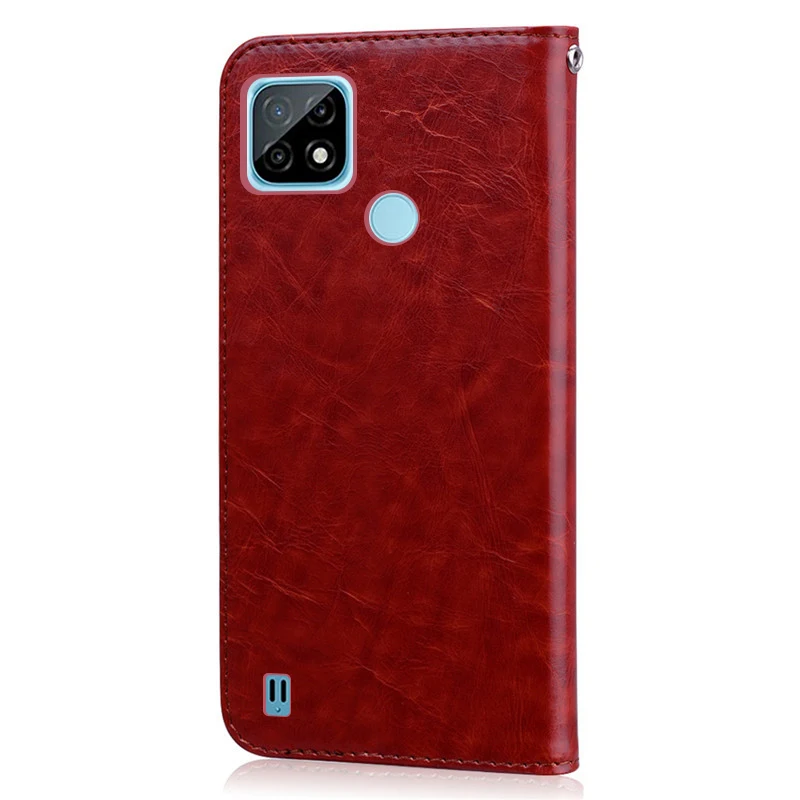 For Realme C21Y Case Silicone Back Cover Wallet Flip Case For OPPO Realme C21Y Case RMX3261 Coque C 21Y Leather Phone Cases 6