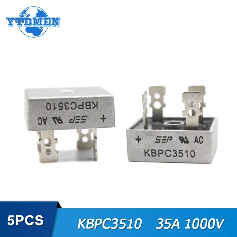 Diode Bridge Rectifier 5PCS KBPC5010 KBPC1010 KBPC1510 KBPC2510 KBPC3510 10A 15A 25A 35A 50A