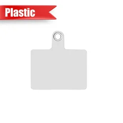 Universal Phone Lanyard Patch with Metal Ring - Anti - Drop Holder and Strap Clip (1x Plastic)