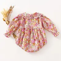 Fashion Floral Baby Girl Playsuit Summer Soft Cotton Newborn Baby Girl Romper Baby Holiday Clothes 2