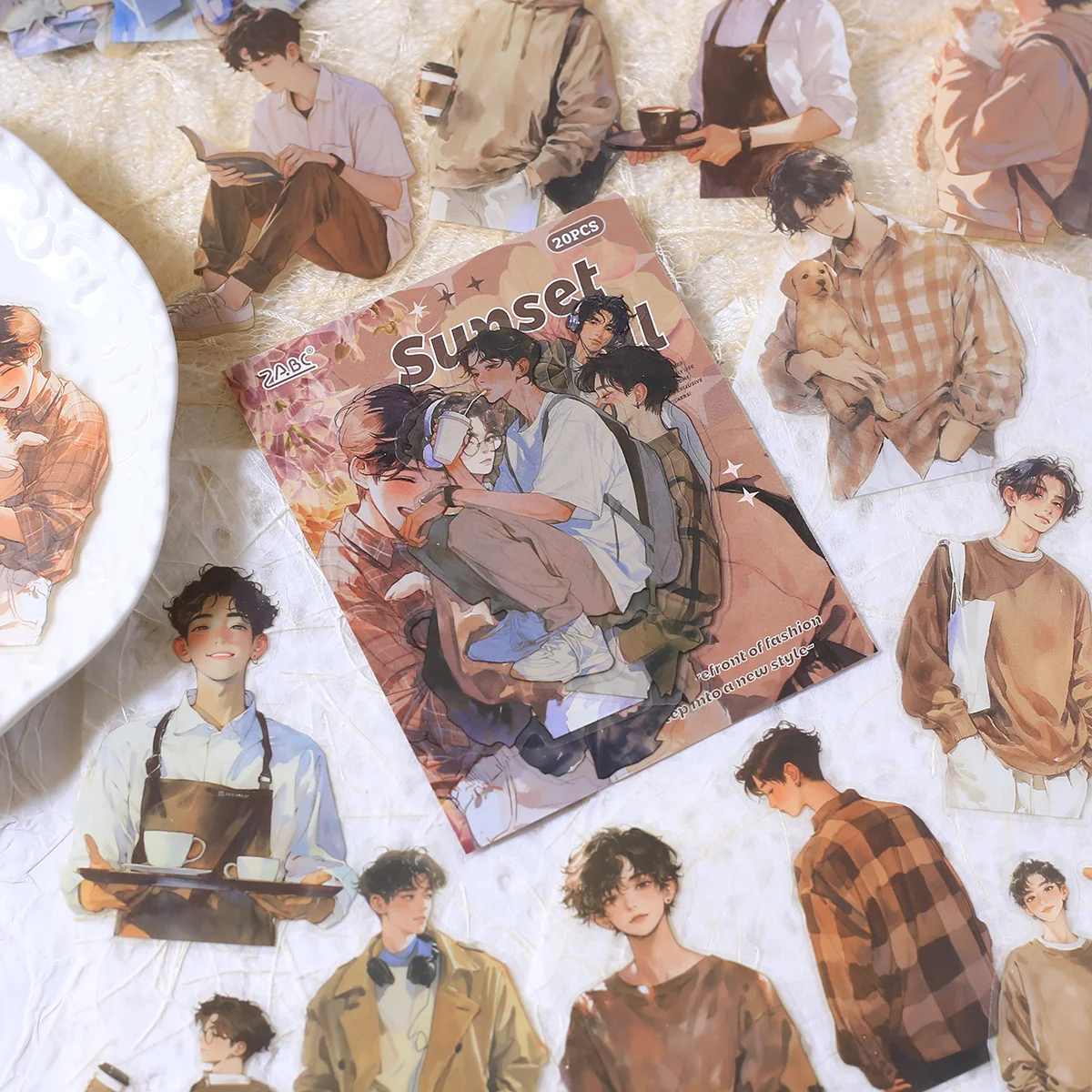 20 قطعة من ملصقات القصاصات الشفافة للحيوانات الألي...