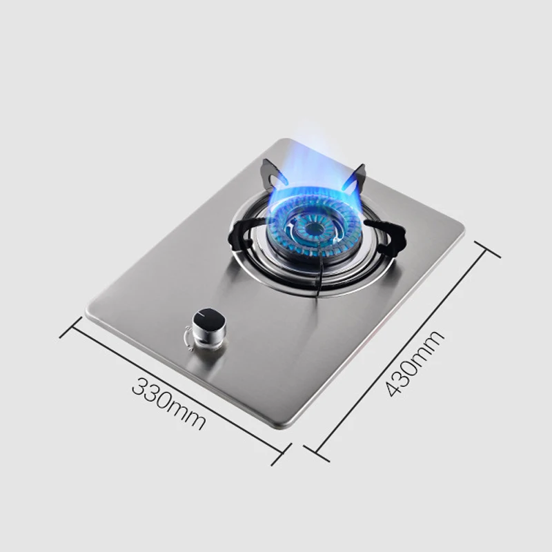 Gas Stove Single-range Household Table Embedded Dual-purpose Liquefied Natural Hot Stainless Steel Tempered Glass Wholesale 6