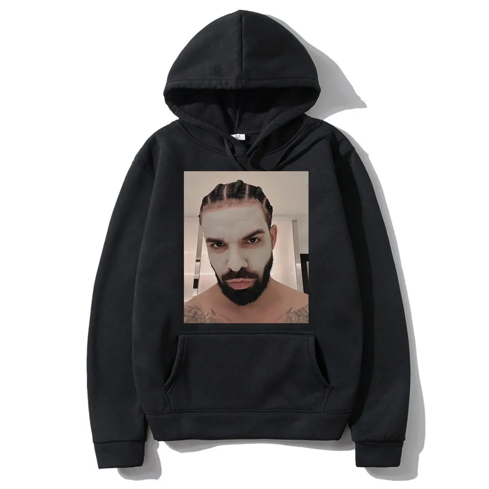 Funny Drake Mugshot Hoodie Men Fashion Hip Hop Streetwear Rap Fun Sweatshirt Long Sleeve Male Oversized Casual Fleece Hoodies
