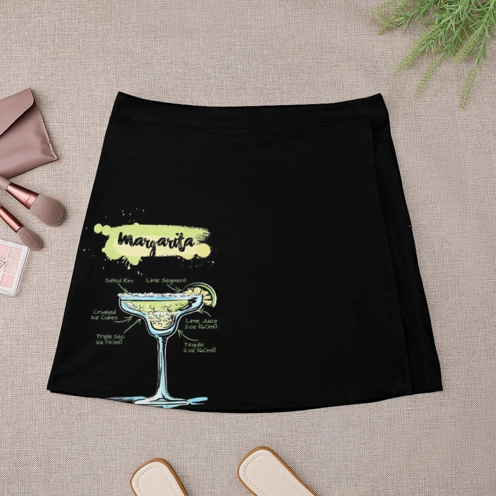 Margarita Cocktail Mini Skirt luxury women's skirt korean summer clothes womans clothing