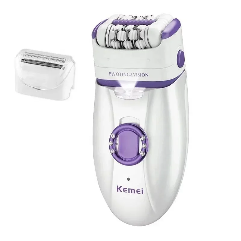 Kemei KM-2668 Women's Hair Puller 2-in-1 Shaver, Underarm Full Body Shaving 2