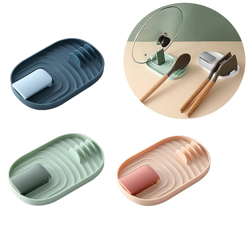 

Organizer for Cabinet Plastic Rest for Fork Spatula Rack Holder Tableware Storage Rack for Spoon Pot Lid Holder Kitchen Gadgets