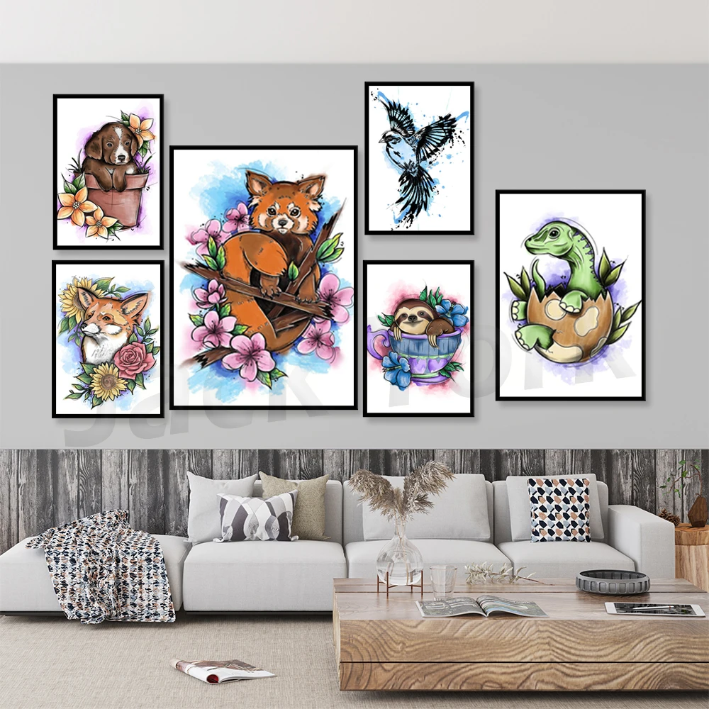 

Animal Art Prints; Animal Wall Art, Gifts, Tattoo Art, Tattoo Printing,