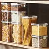 Food Storage Kitchen Containers Plastic Box Jars for Bulk Cereals Kitchen Organizers for Pantry Organizer Jars With Lid Home Set 2