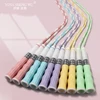 2.6M Skill Jumping Bamboo Jump Rope PVC Beginners Adult Children Soft Beaded No Tangle Segmented Fitness Freestyle Jump Rope 3